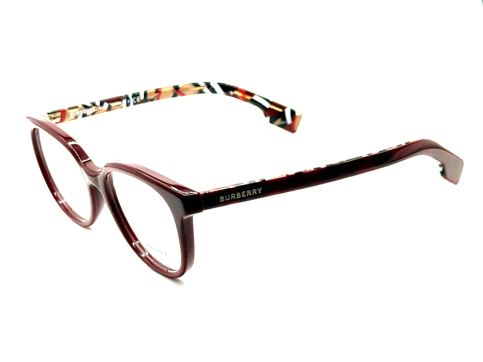Burberry B 2291 3742 51-17-140 Eyeglass Frames Demo Lenses Authentic NEW