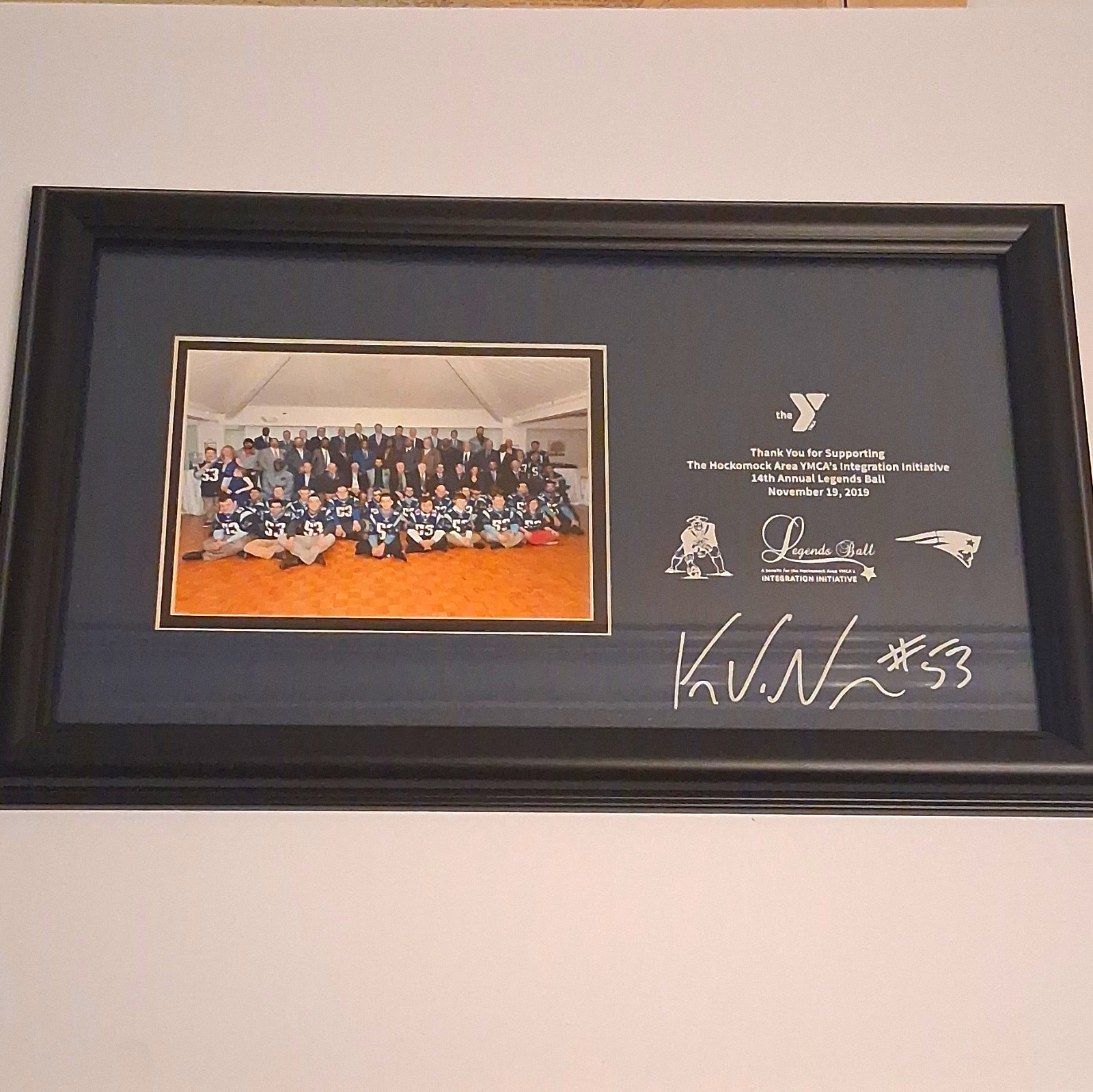Kyle Van Noy New England Patriots Signed Framed Photo 14th Annual Legends Ball