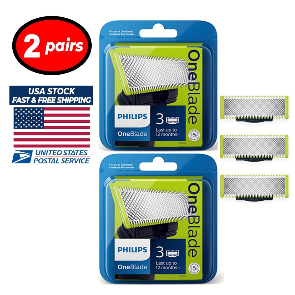 Philips Norelco QP230/80 Replacement Blades - 3 Pack x 2 PAIRS SHIPS FREE Philips Norelco QP230/80 Replacement Blades - 3 Pack x 2 PAIRS SHIPS FREE