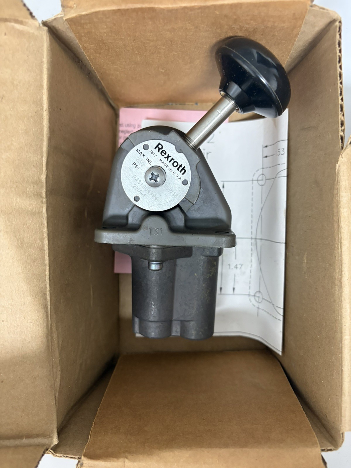 Rexroth 2HA-1 P59331 PilotAir Valve R431004994 Rexroth 2HA-1 P59331 PilotAir Valve R431004994