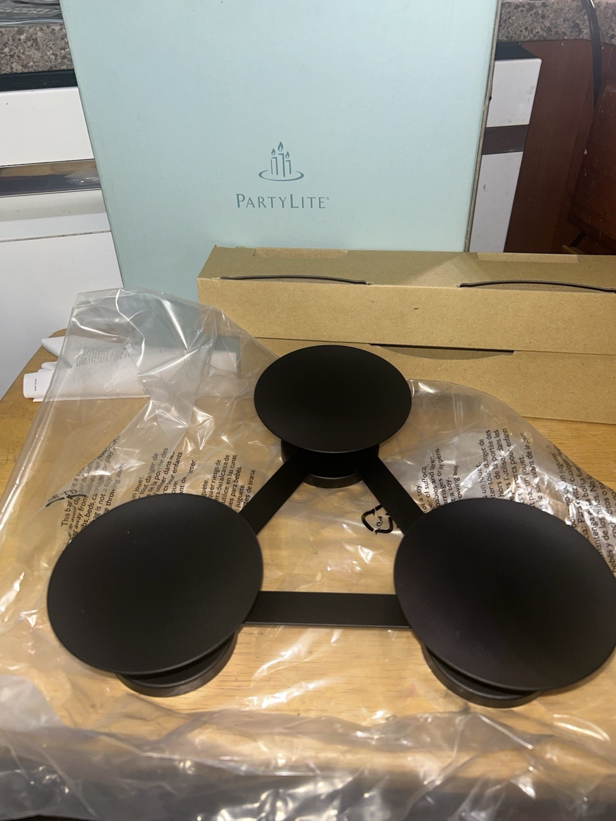 PartyLite Essential Candle Base With Box  P2G/P9150