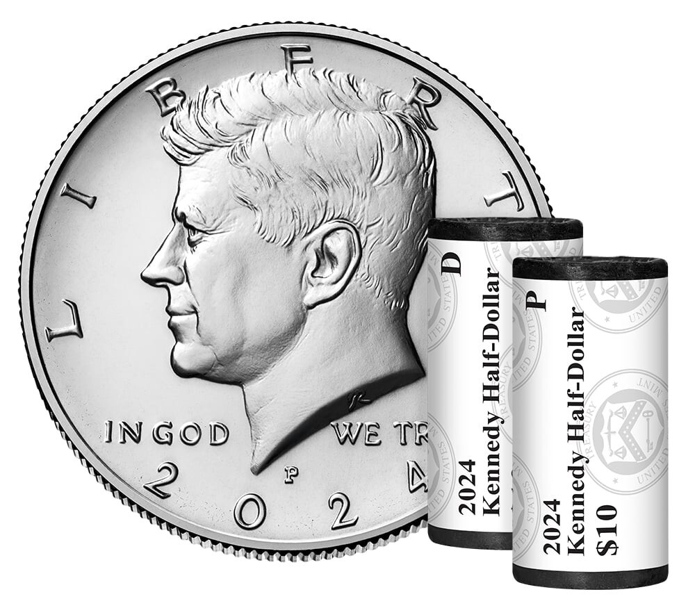 2024-P&D Kennedy Half Dollar IN HAND -2 Coin Set - BU - From US Mint