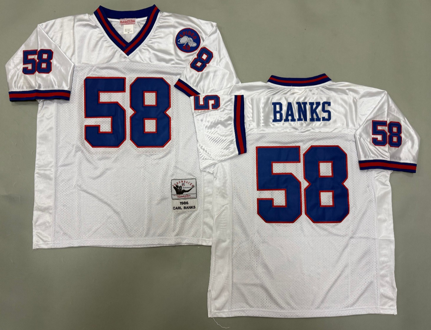 Vintage Carl Banks #58 Giants Throwback Stitched Jersey