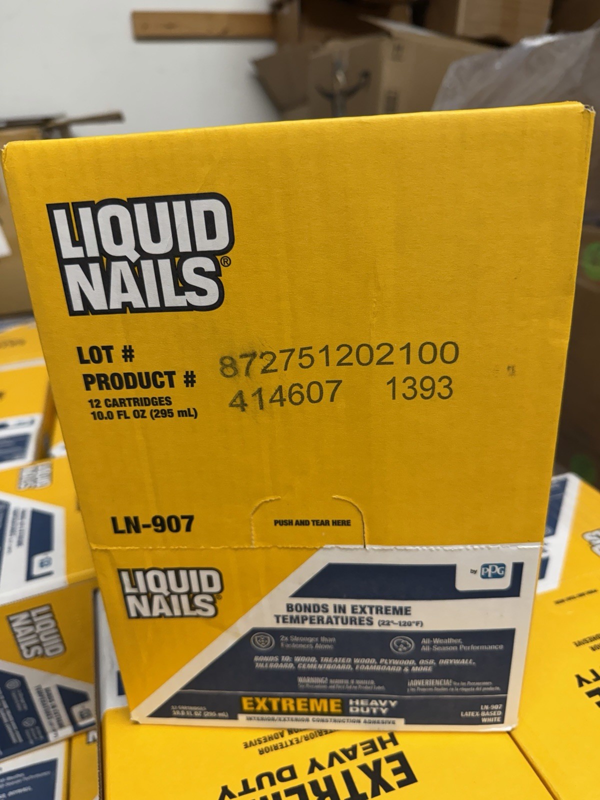 Liquid Nails Ln-907 Extreme Heavy Duty Construction Adhesive 10.0 Fl Oz (12 pack Liquid Nails Ln-907 Extreme Heavy Duty Construction Adhesive 10.0 Fl Oz (12 pack