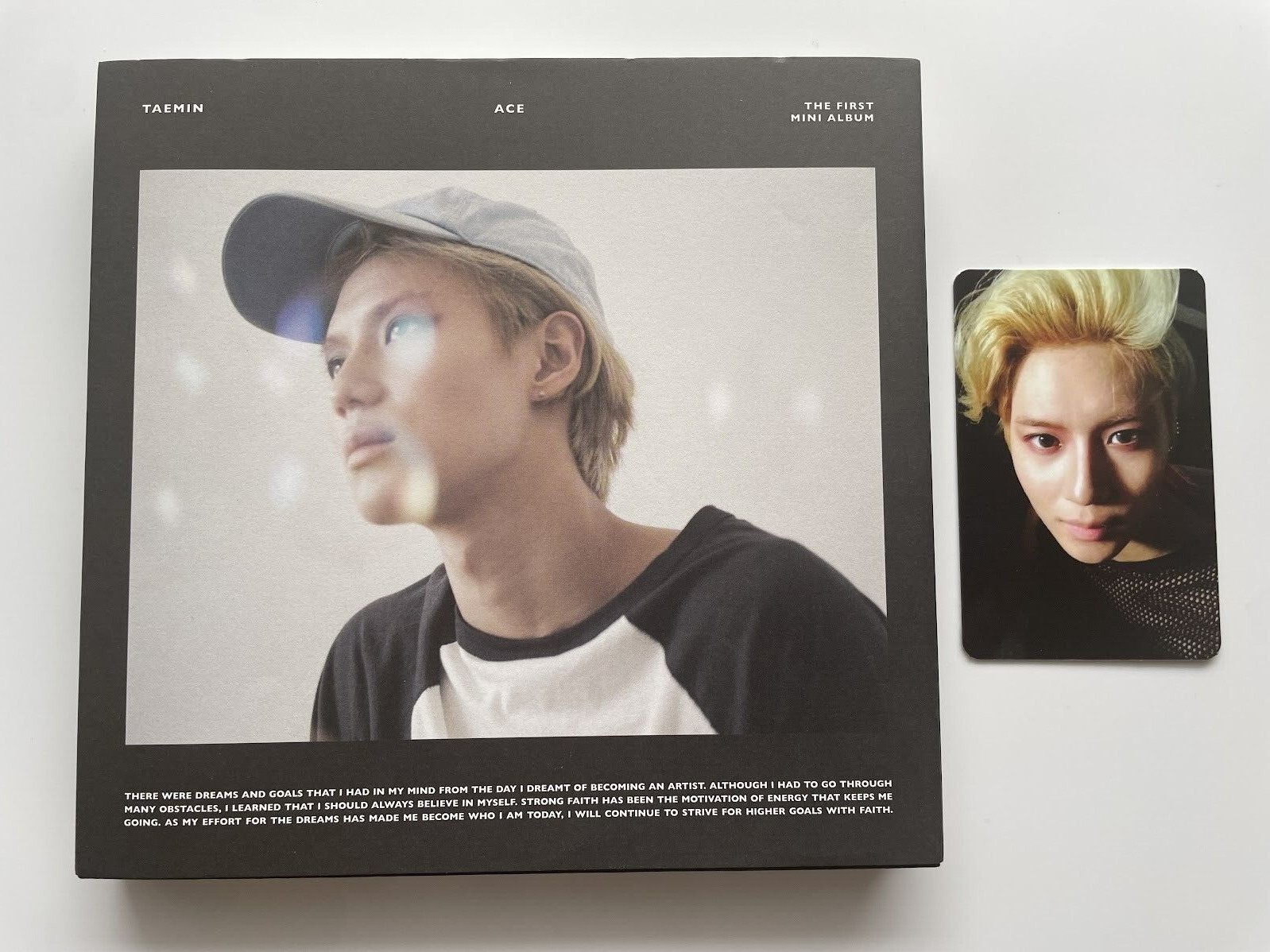SHINee TAEMIN ACE [Black ver.] 1st Mini Album 2014 Korean ver. CD + Photocard