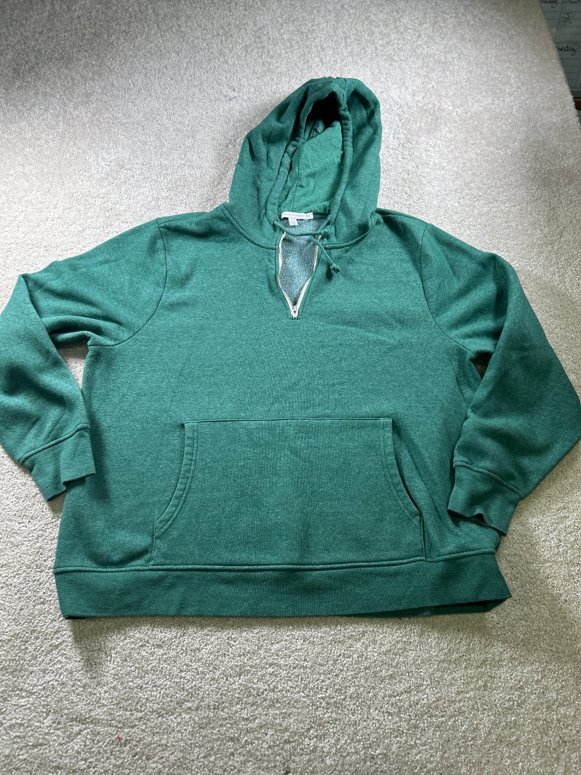 Threads 4 Thought Hoodie Women\'s Green 1X Cotton Polyester Blend