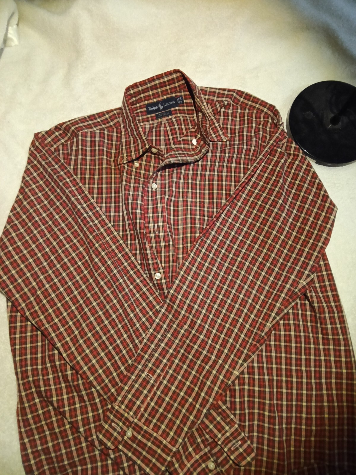 Vintage Ralph Lauren Yarmouth Shirt Red Plaid 16 36 Button down Large Tall Vintage Ralph Lauren Yarmouth Shirt Red Plaid 16 36 Button down Large Tall