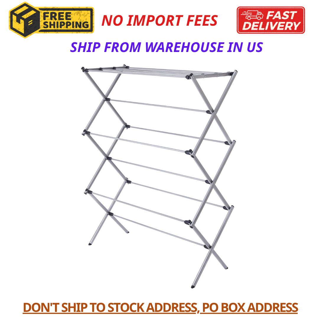Mainstays Oversized Collapsible Steel Laundry Drying Rack 