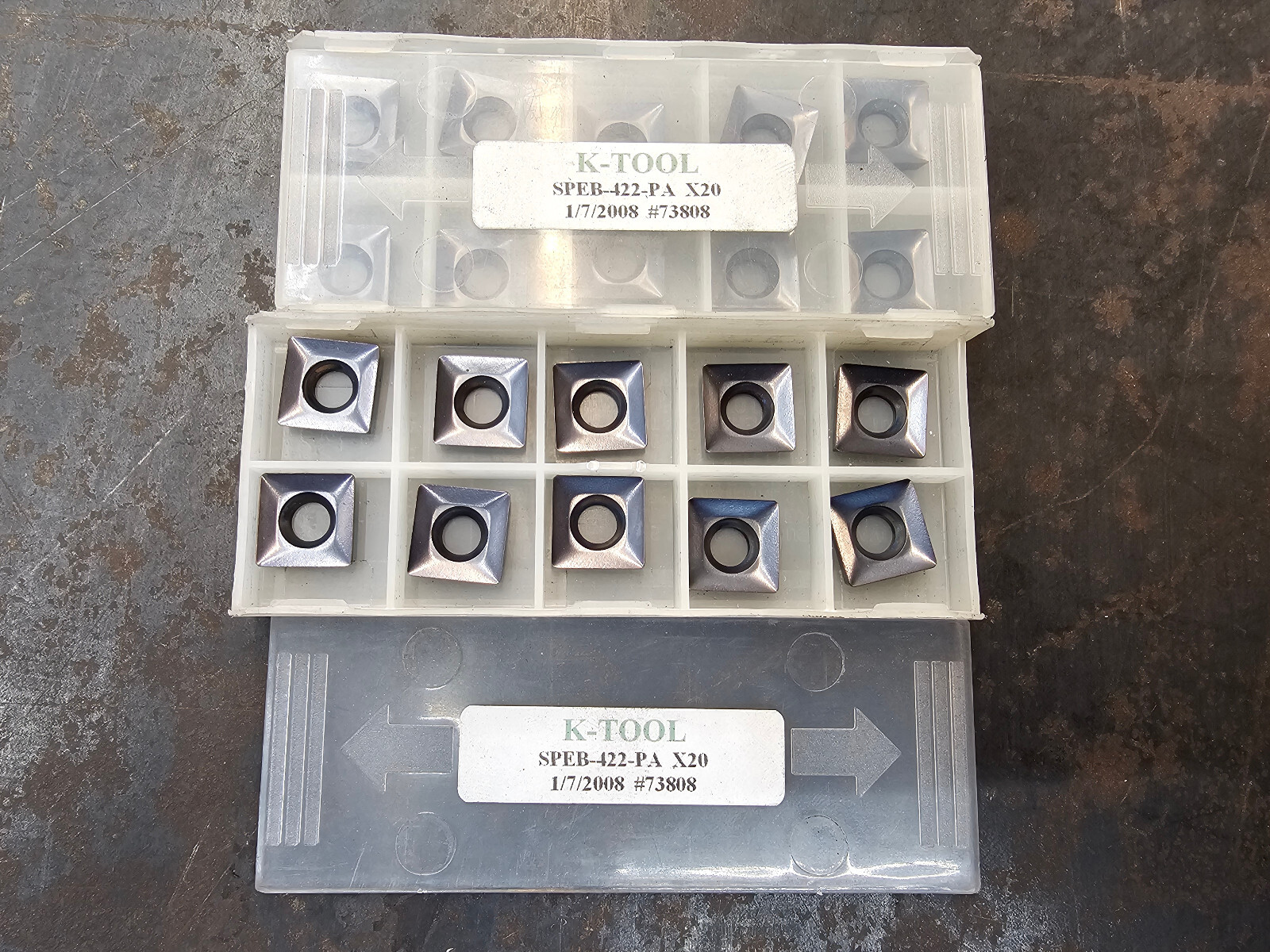 Qty 10 K-Tool SPEB 422 PA SPEB-422-PA X20 Grade Carbide Inserts Qty 10 K-Tool SPEB 422 PA SPEB-422-PA X20 Grade Carbide Inserts