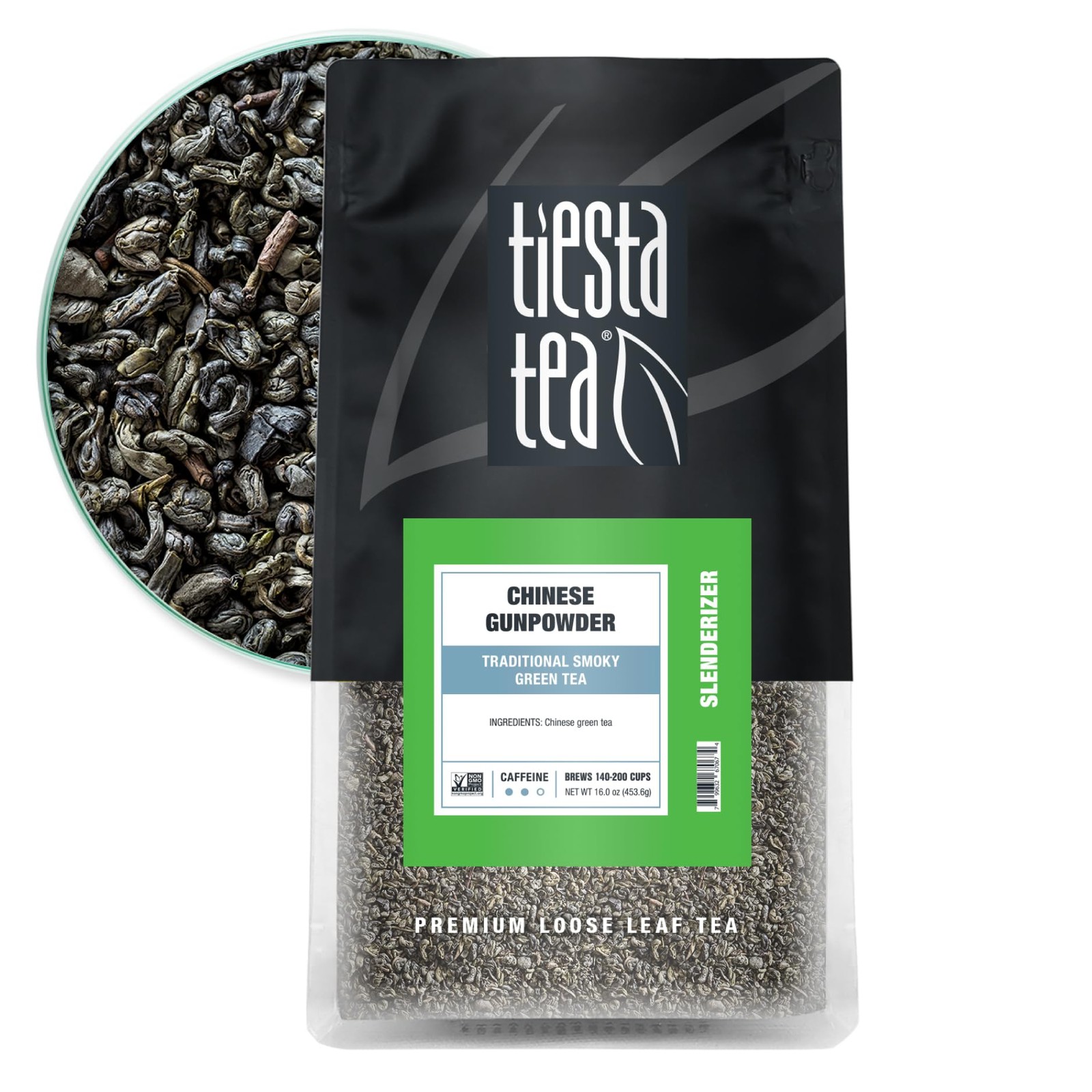 200 Cups Traditional Smoky Green Gunpowder Loose Leaf Tea Bulk Pouch 200 Cups Traditional Smoky Green Gunpowder Loose Leaf Tea Bulk Pouch