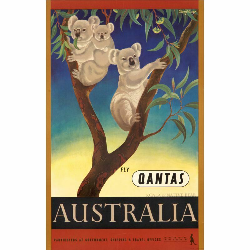 AUSTRALIA TRAVEL Wall Poster Vintage Retro Promo Poster - POSTER 20x30 AUSTRALIA TRAVEL Wall Poster Vintage Retro Promo Poster - POSTER 20x30