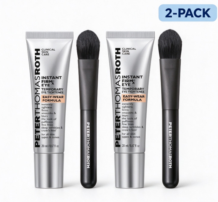 2pc Peter Thomas Roth Instant FIRMx Eye Tightener Easy-Wear Formula with Brush