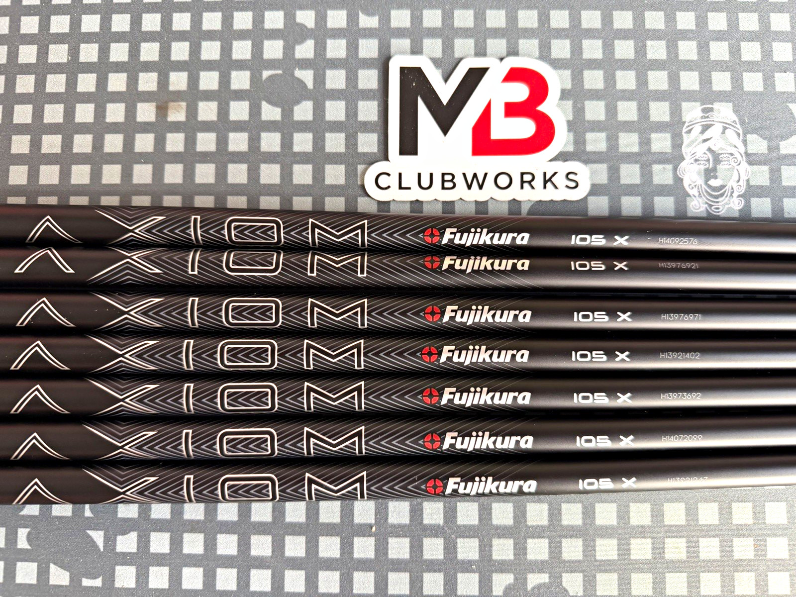 NEW FUJIKURA AXIOM 105-X IRON SHAFTS (.355) Taper Tip (4i-PW) 7pcs