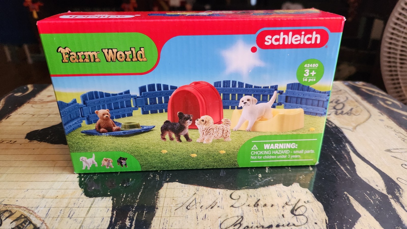 Schleich Farm World #42480. Puppy Pen. Brand New. Schleich Farm World #42480. Puppy Pen. Brand New.