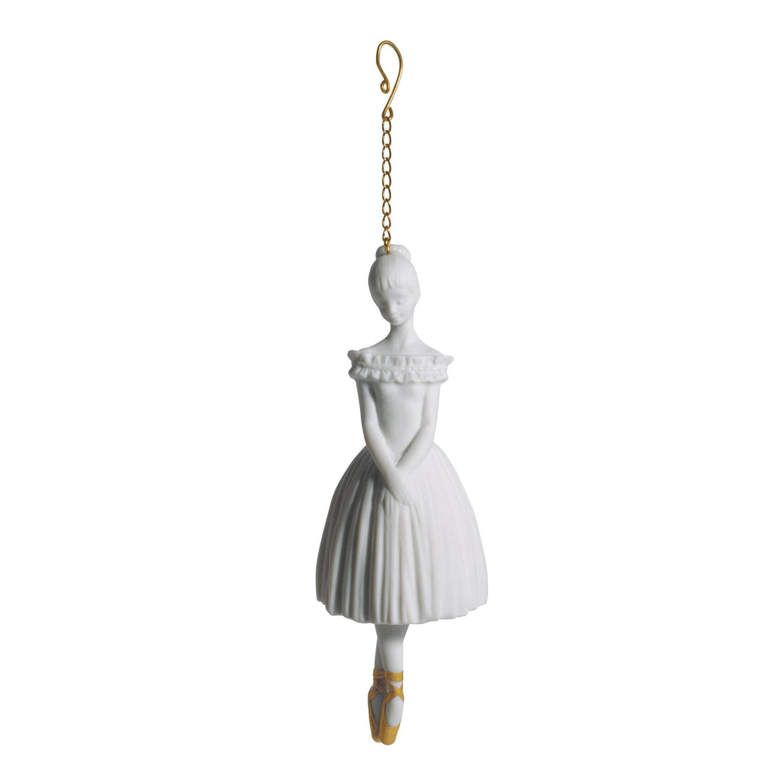 NEW -  Lladro Ballerina Christmas Ornament - Golden Lustre