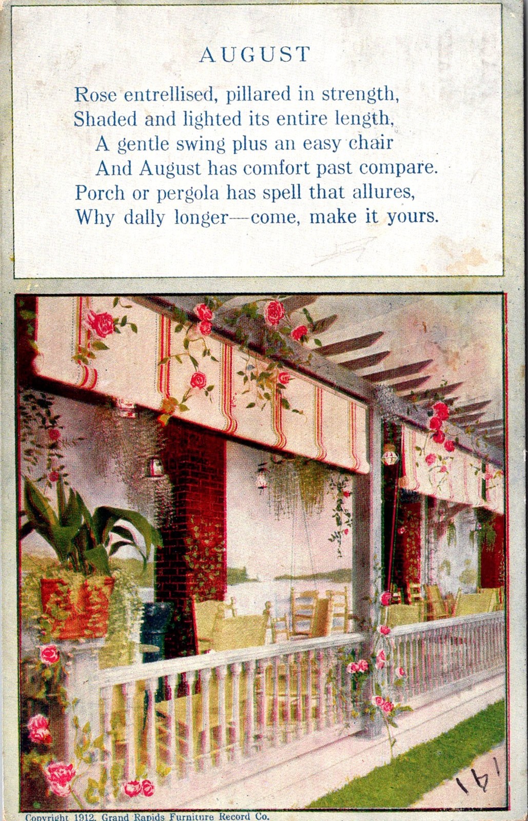 Dauler Close Johns Pittsburgh PA August 1913 Calendar Vtg Postcard 5P21-12 Dauler Close Johns Pittsburgh PA August 1913 Calendar Vtg Postcard 5P21-12