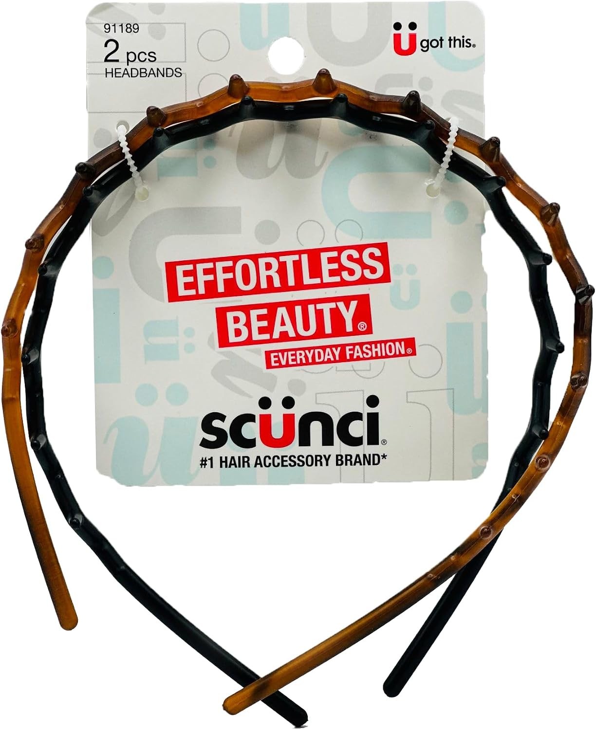 Effortless Beauty Headbands, 1-Inch Wide, 2-Count (1-Pack) Effortless Beauty Headbands, 1-Inch Wide, 2-Count (1-Pack)