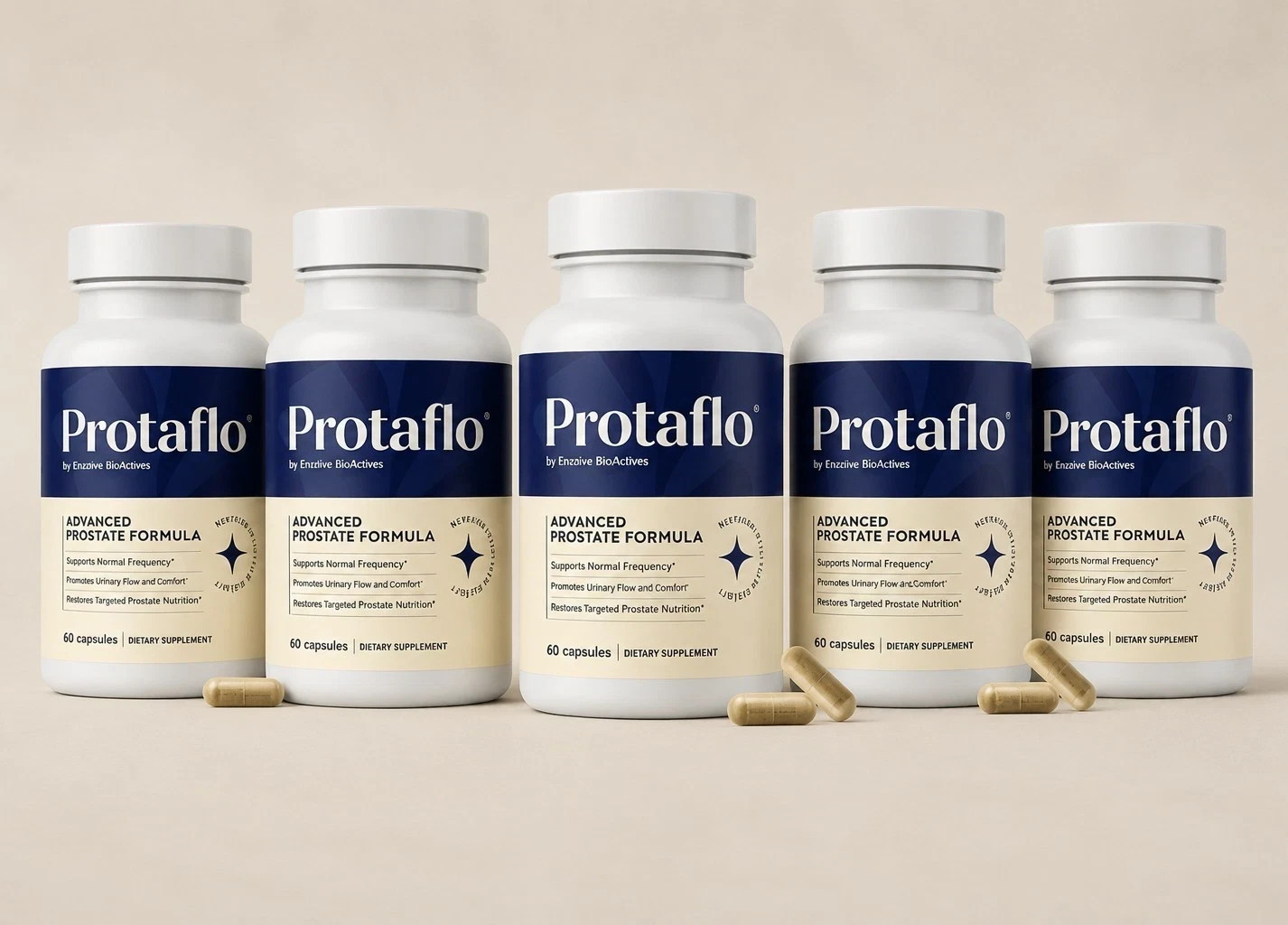 5 Pack Protaflo Enclave BioActives D3 Zinc Natural Supplement Capsules 60 Count