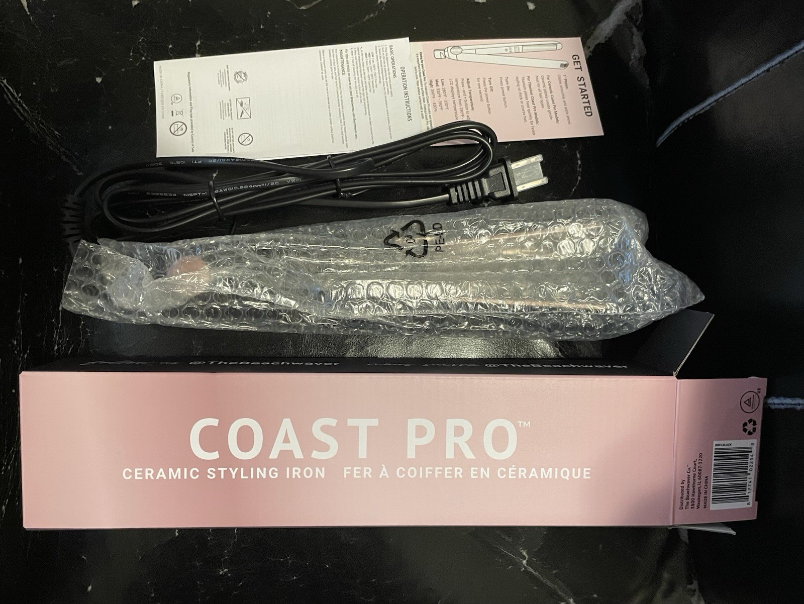 The Beachwaver Co Coast Pro Ceramic Styling Iron - Black