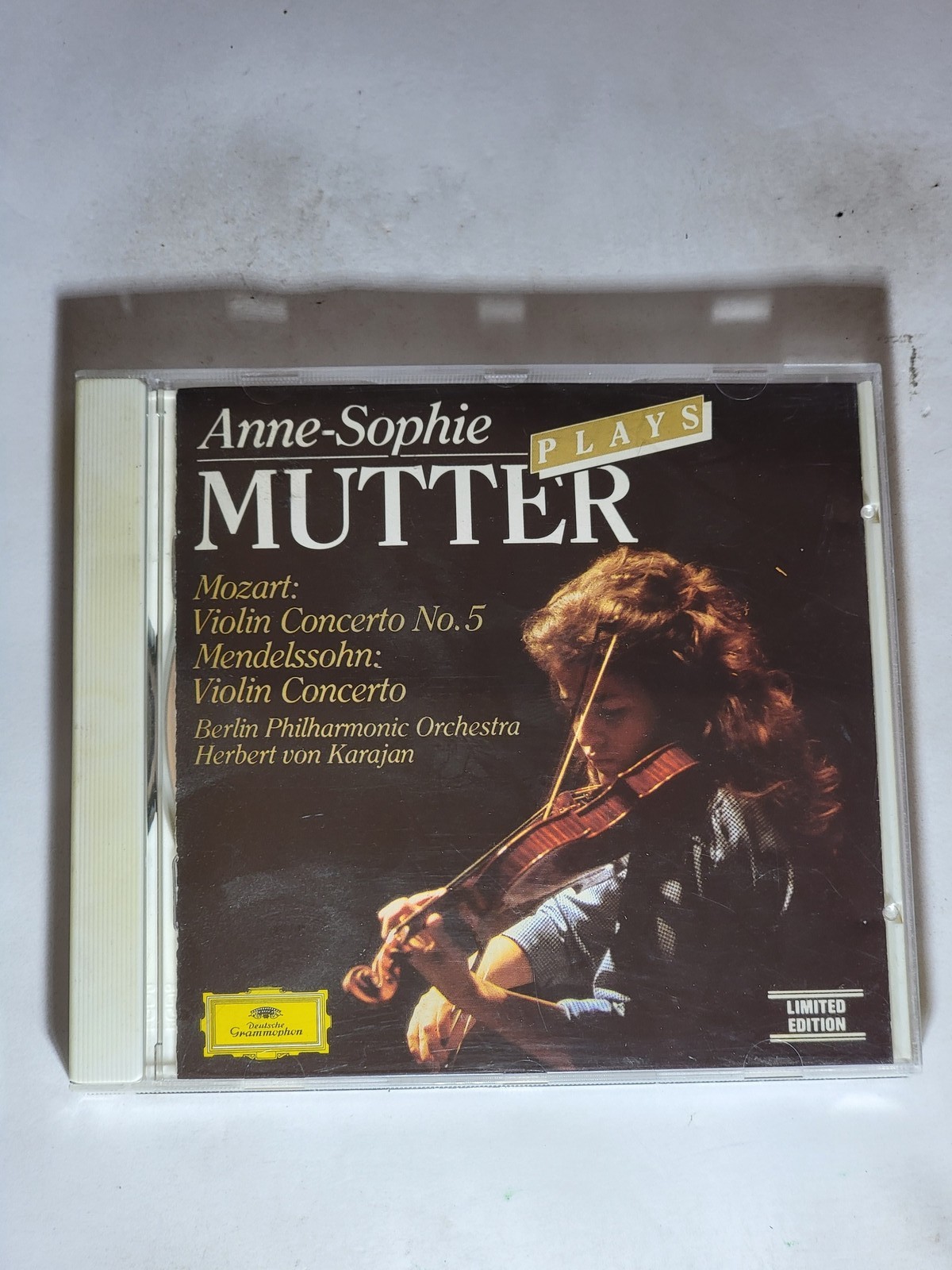 Anne-Sophie Mutter Plays Mozart & Mendelssohn Violin Concertos CD Karajan DG