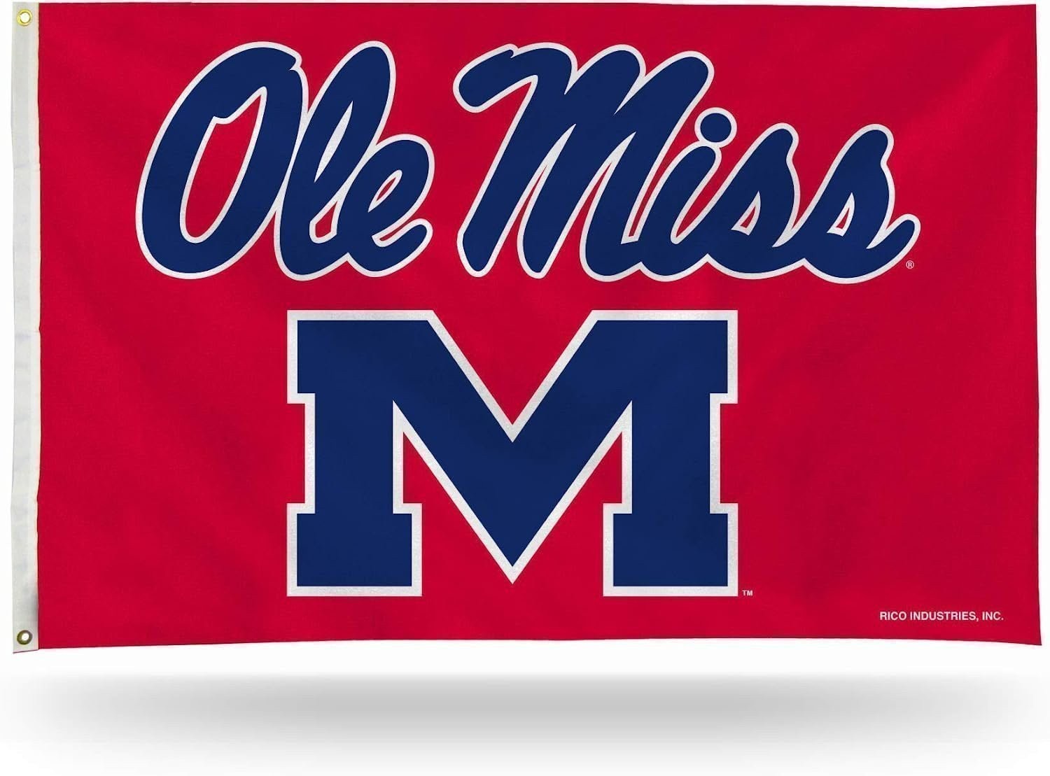 University of Mississippi Rebels Ole Miss 3x5 Foot Flag Banner Metal Grommets In