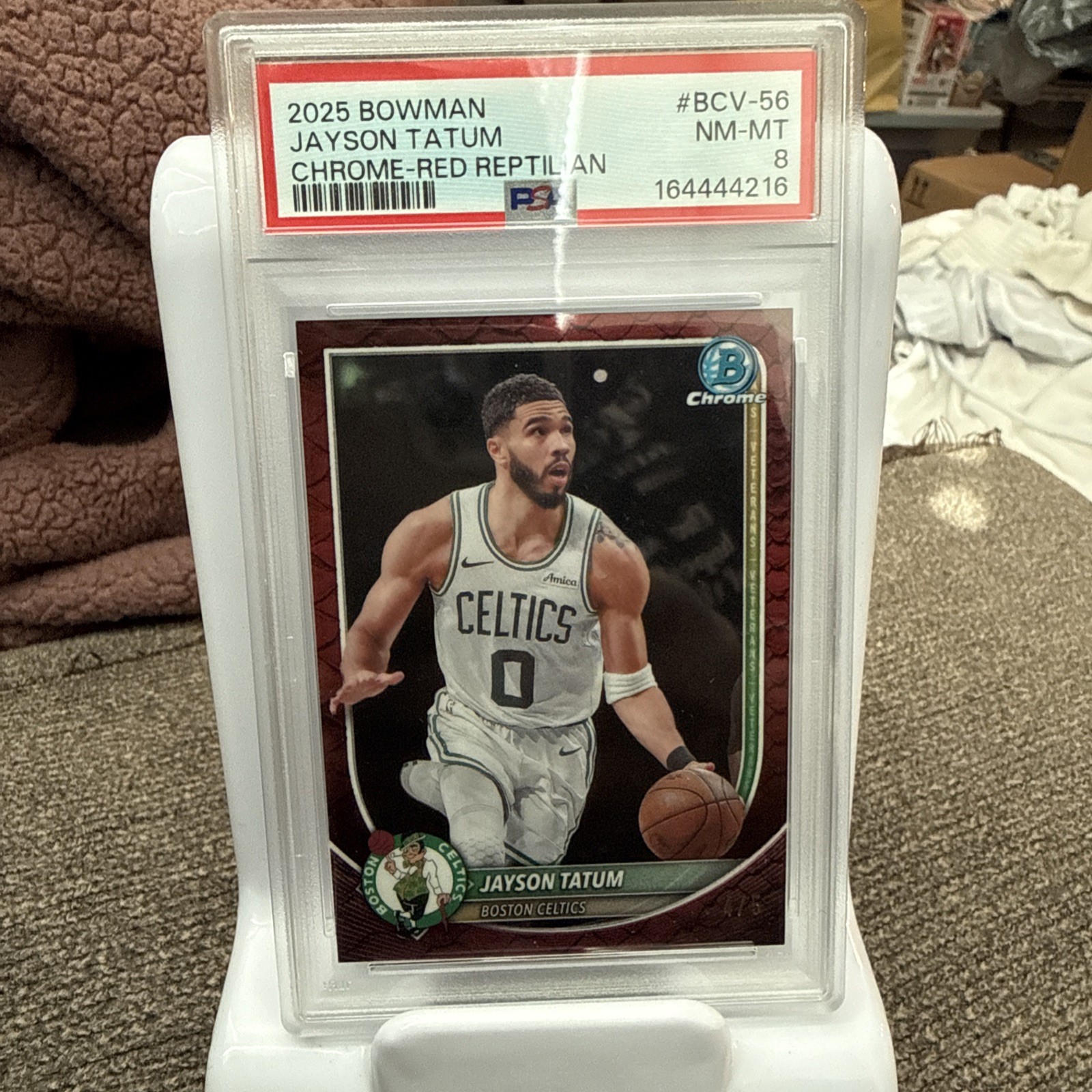 Jayson Tatum 2025-26 Bowman Chrome Red Refractor /5 Boston Celtics Basketball Jayson Tatum 2025-26 Bowman Chrome Red Refractor /5 Boston Celtics Basketball