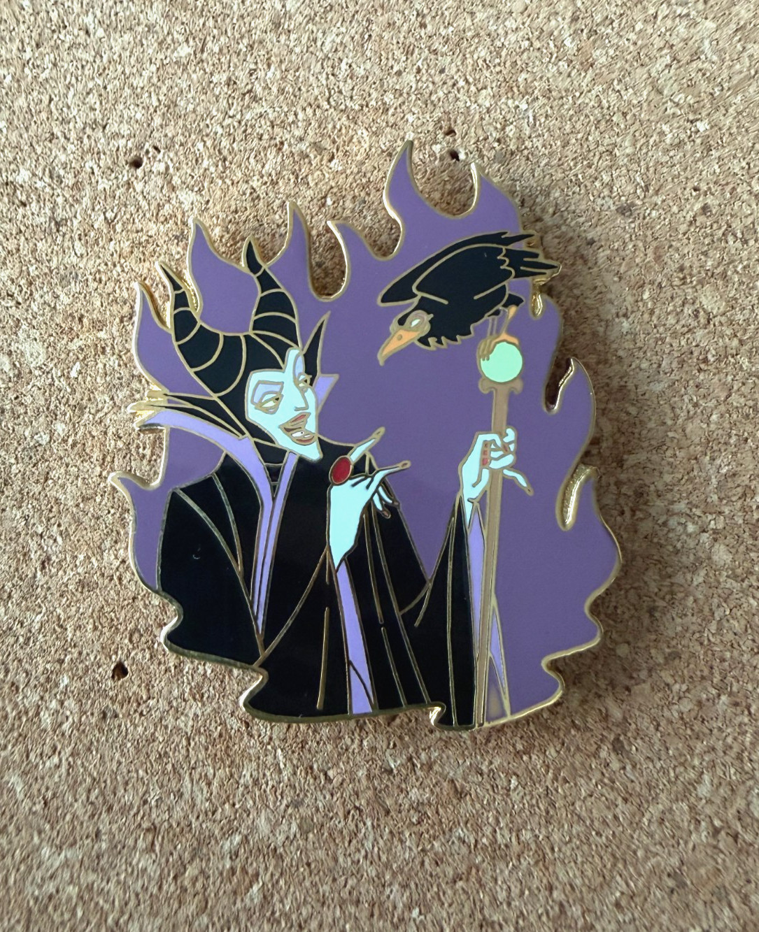Vintage 2003 Disney Auctions Maleficent and Diable Limited Edition Pin