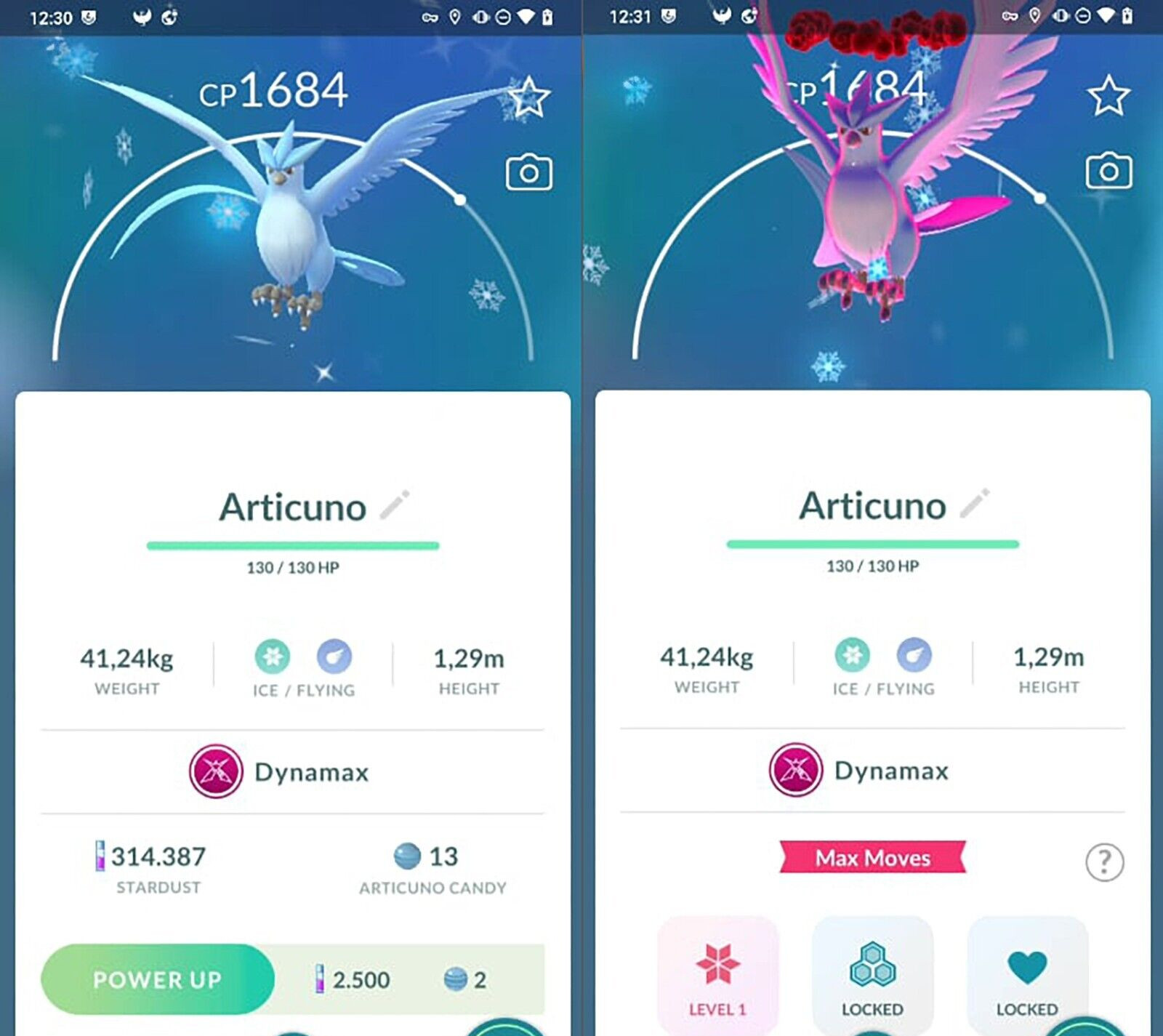 Shiny Dynamax Articuno P T C Read Description