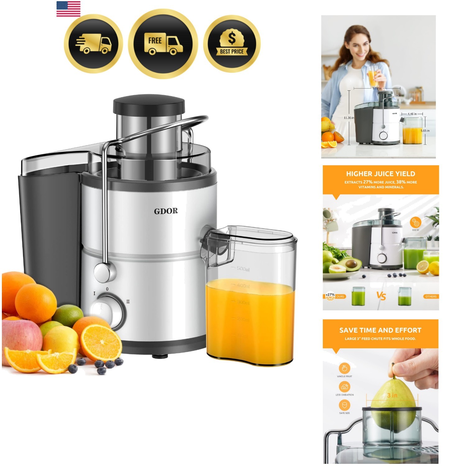 800W Juicer Machine, 3 800W Juicer Machine, 3