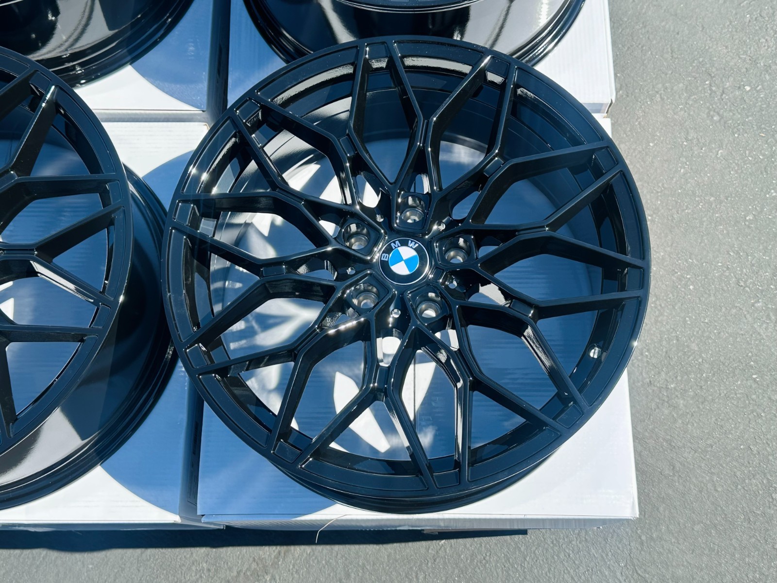 4 NEW Rims 19” Wheels 5X120 Gloss Black 19X8 19x8.5 Fits: Many BMW Sedans