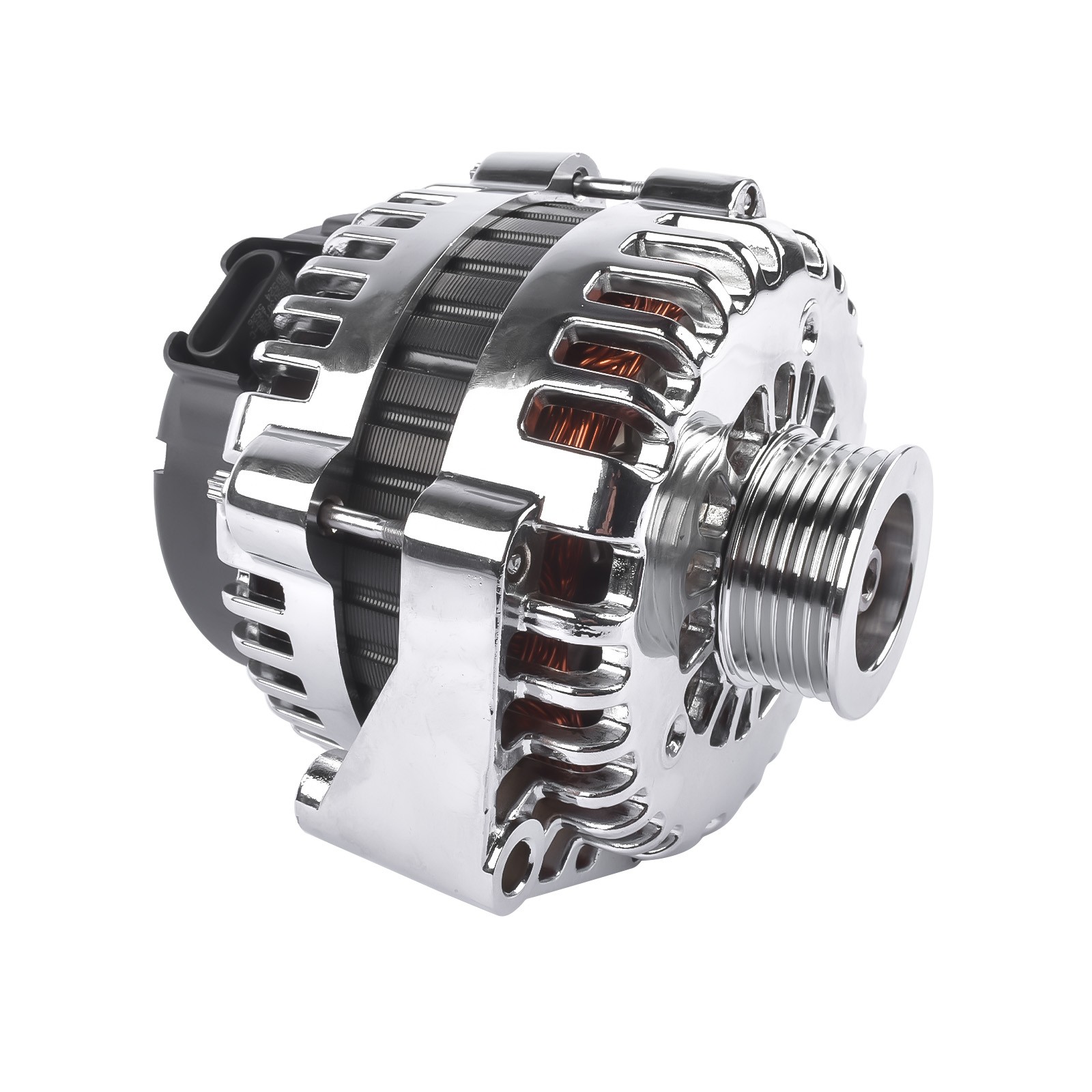Chrome Alternator AD244 High Output For GM LS LS1 Truck 1999-2006 220 AMP 12V