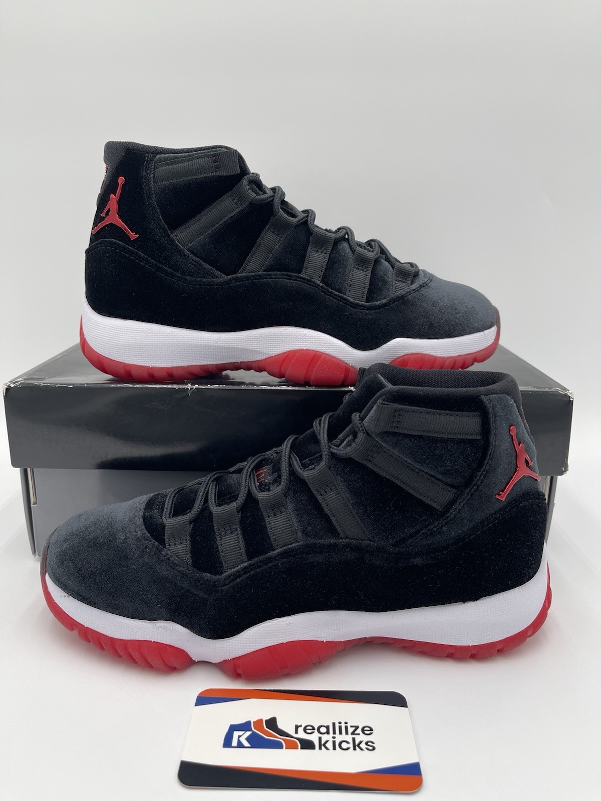 Size 5.5W/ 4Y - WMNS Nike Air Jordan 11 Retro Bred Velvet(DB5457-061) NEW