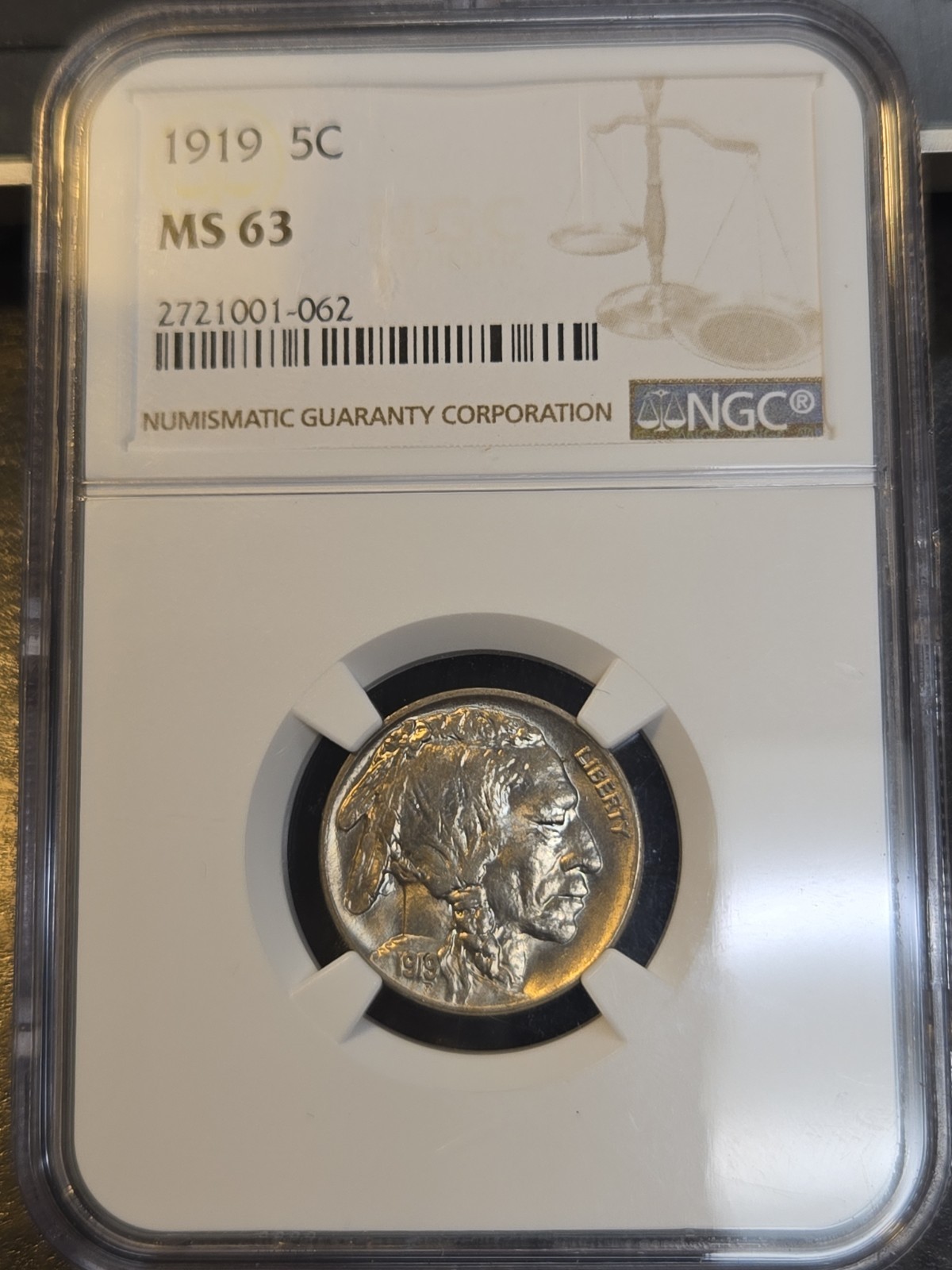 1919 P 5C Buffalo Nickel Philadelphia Business Strike NGC MS63 MS 63 BEAUTIFUL 1919 P 5C Buffalo Nickel Philadelphia Business Strike NGC MS63 MS 63 BEAUTIFUL