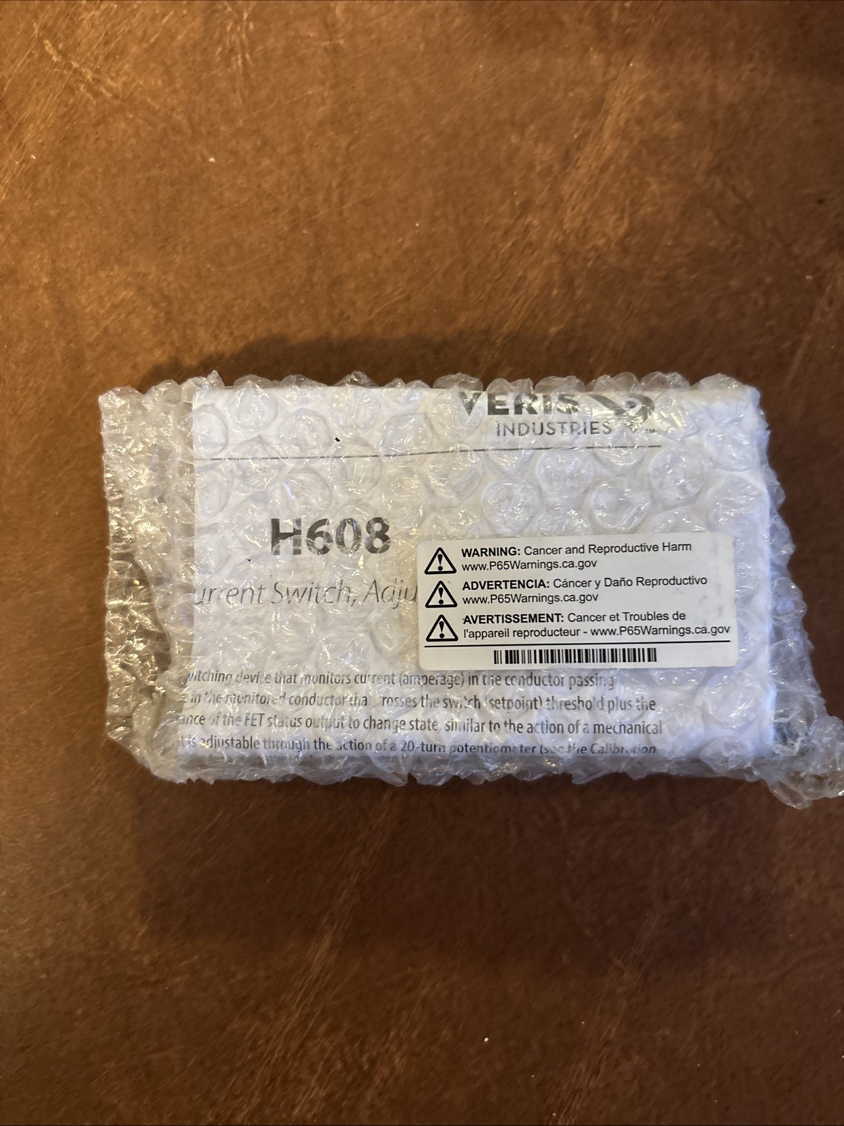  Veris H608  Split Core Adjustable Current Status Sensor 