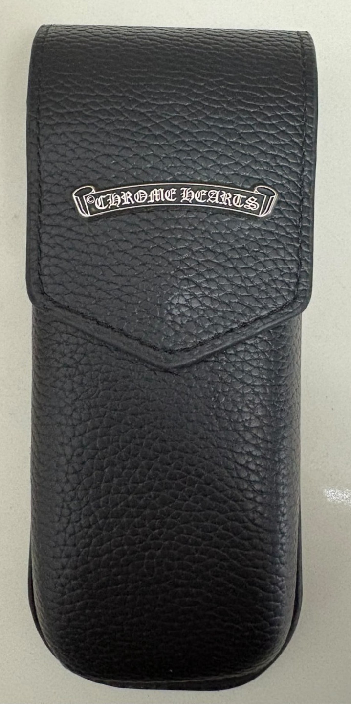 Chrome Hearts Eyeglasses Hard leather CASE ONLY plus cleaning cloth