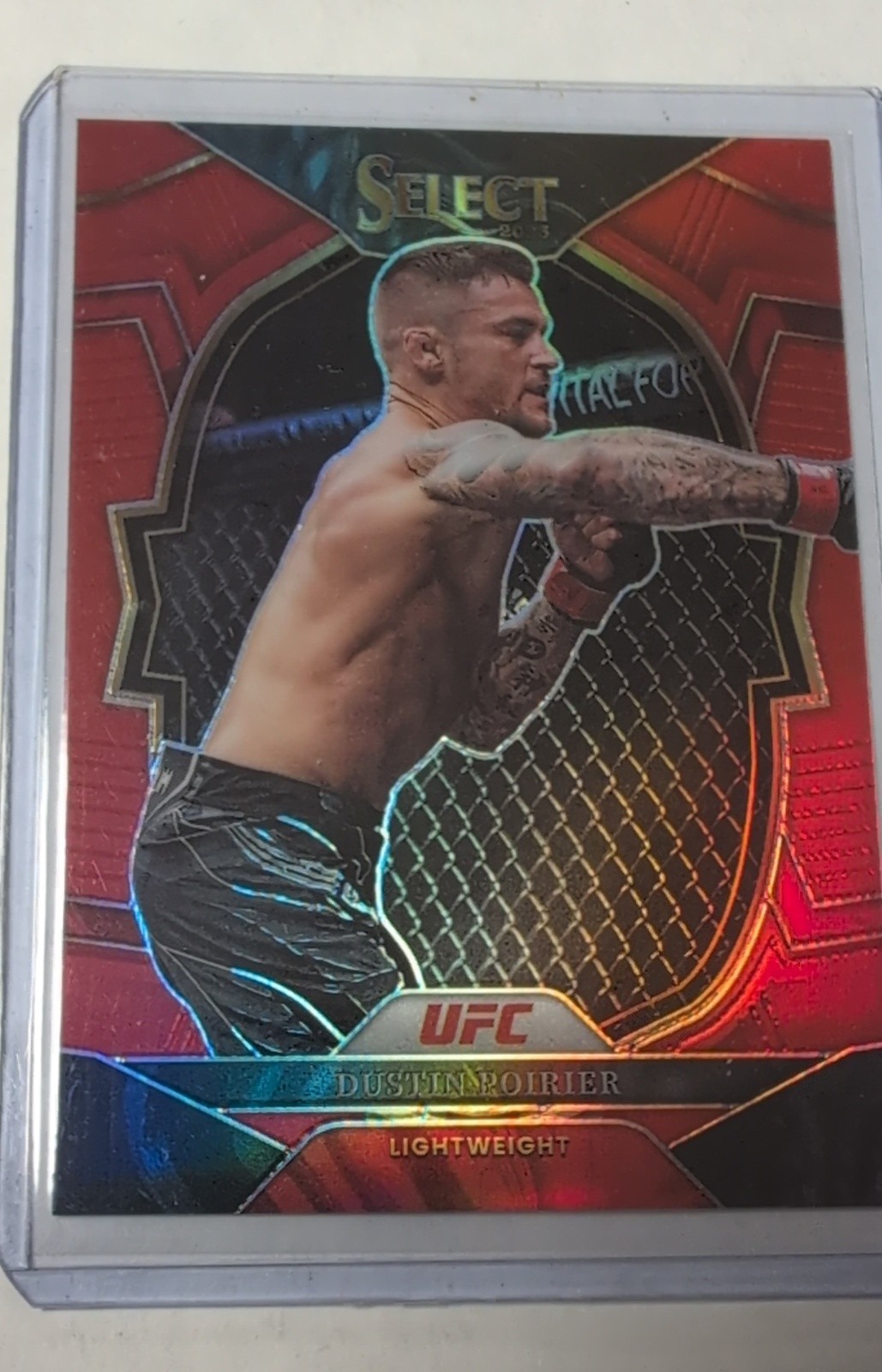 2023 Panini Select UFC - Concourse Dustin Poirier #75 Red Prizm /175 2023 Panini Select UFC - Concourse Dustin Poirier #75 Red Prizm /175