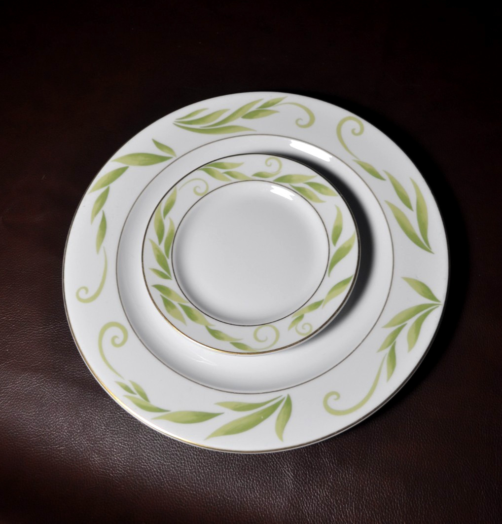Bernardaud Frivole Dinner & Salad Plate Combo Limoges Fine Porcelain China