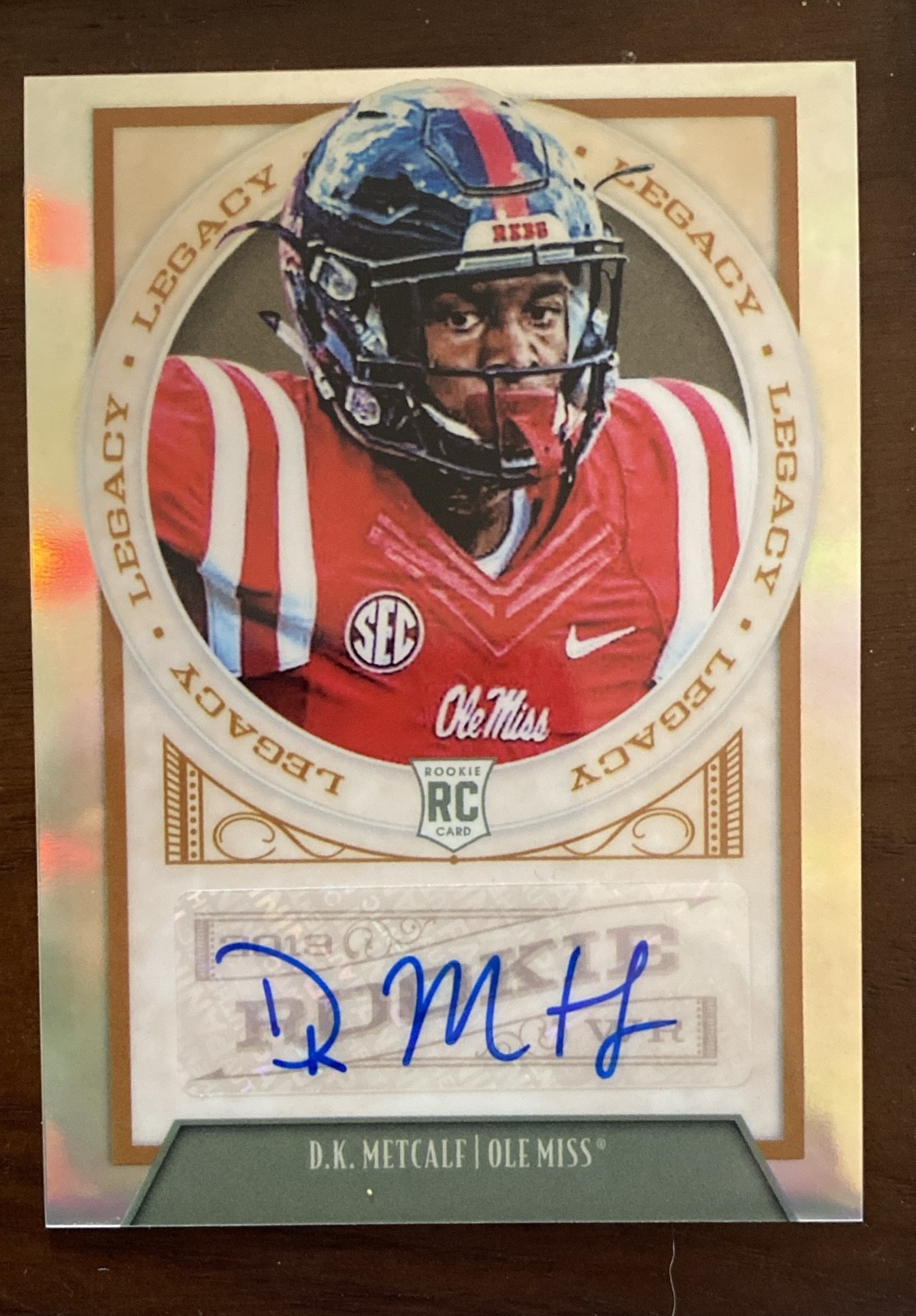 2019 Panini Legacy Rookies DK Metcalf #149 Premium Edition Penman Prizm (AU, RC) 2019 Panini Legacy Rookies DK Metcalf #149 Premium Edition Penman Prizm (AU, RC)