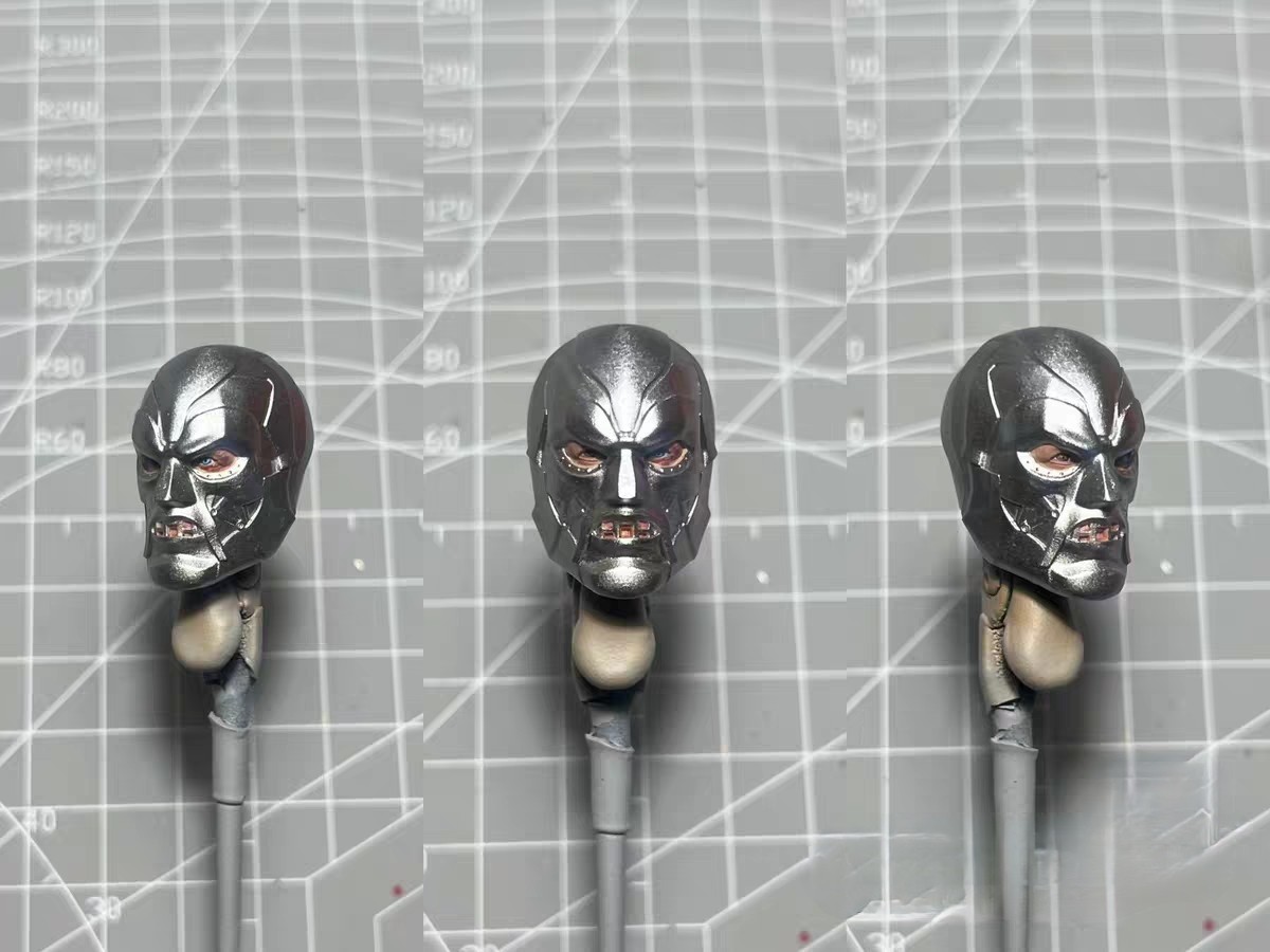 Painted 1/12 Movie Dr. Doom Head Sculpt Fit 6\'\' ML Action Figure