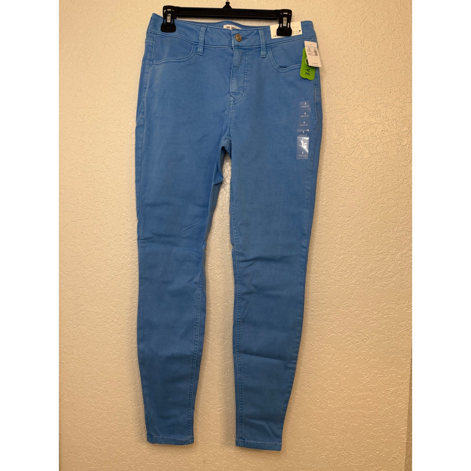m jeans by maurices Women\'s High Rise Ultimate Stretch Jeggings Light Blue S