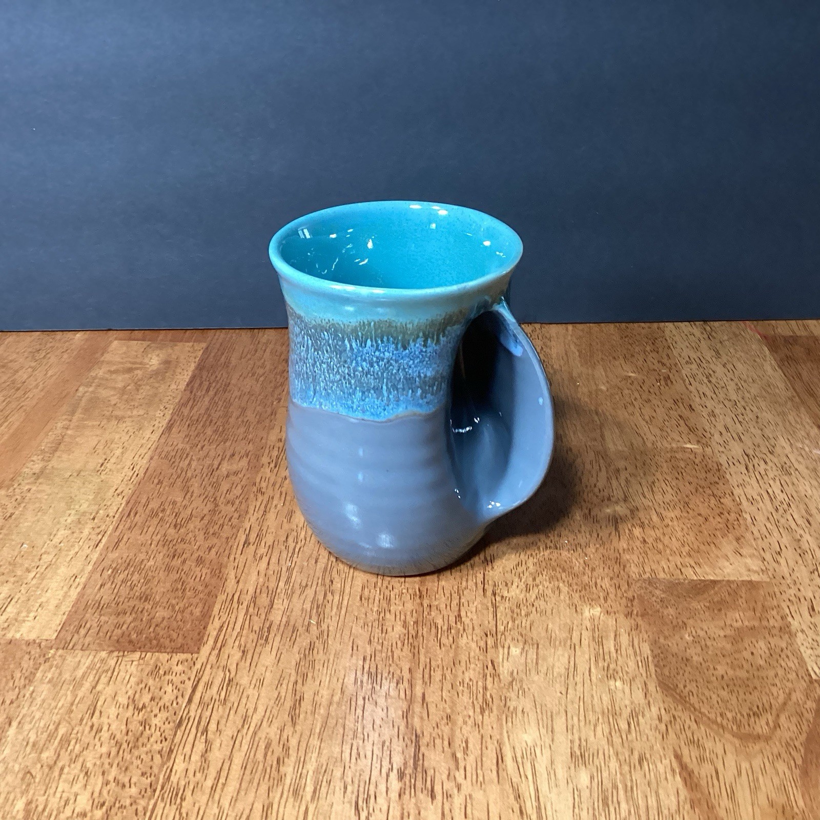 Clay In Motion Coffee Mug Hand Warming Pottery Art Handmade Signed Neher 2022 Clay In Motion Coffee Mug Hand Warming Pottery Art Handmade Signed Neher 2022