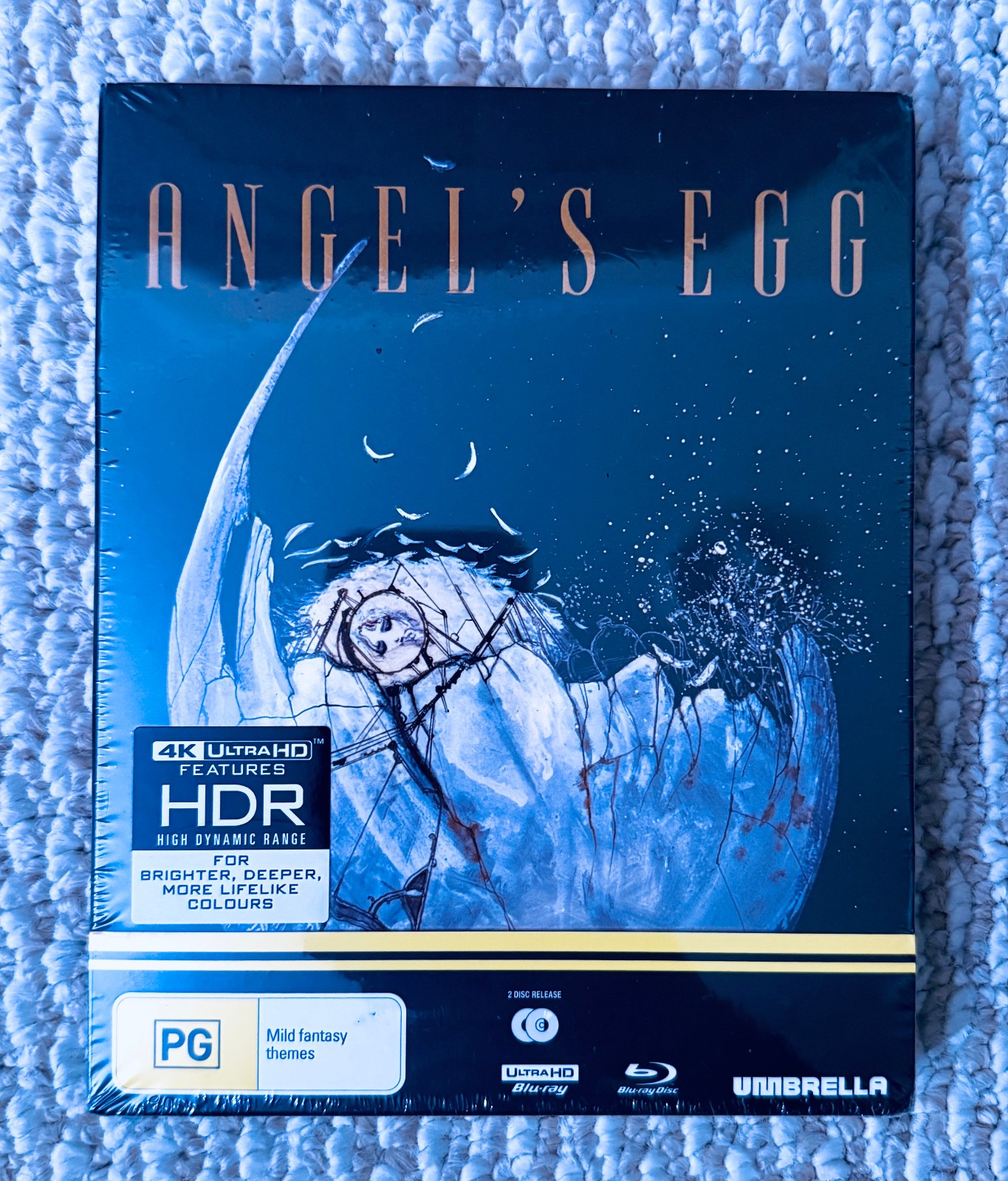Angel\'s Egg 1985 Umbrella 4K UHD/Blu-ray Region-FREE Anime Rare SLIPCOVER NEW