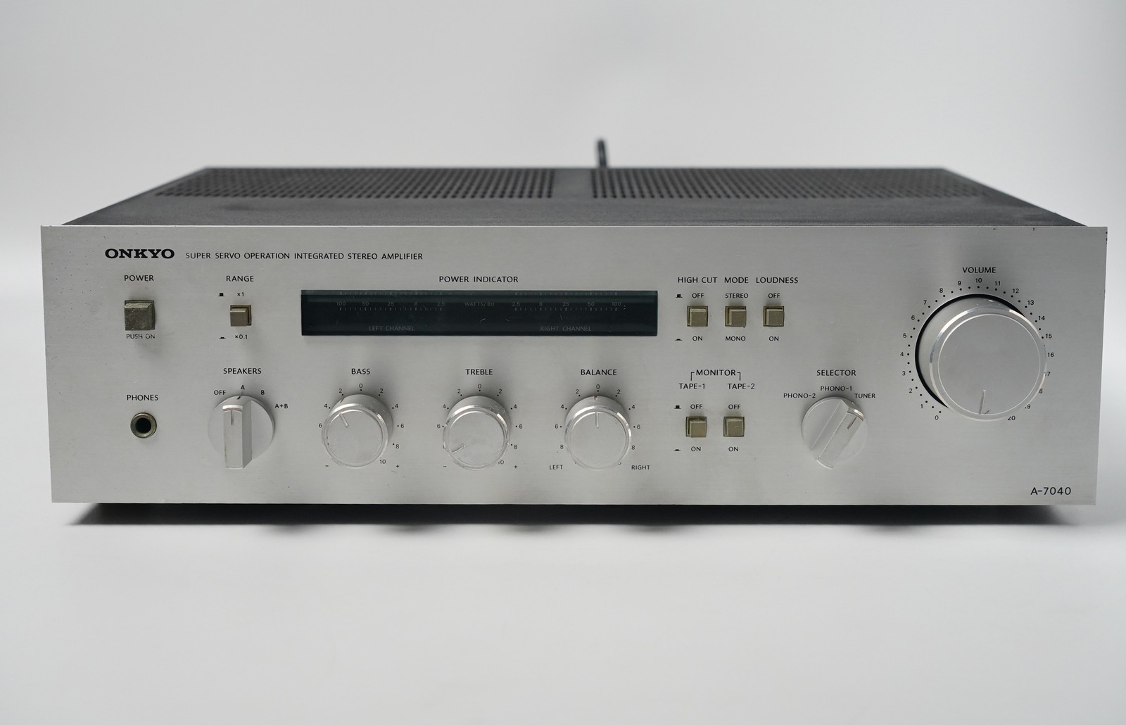 Vintage Onkyo A-7040 Super Servo Integrated Stereo Amplifier Made in Japan Vintage Onkyo A-7040 Super Servo Integrated Stereo Amplifier Made in Japan