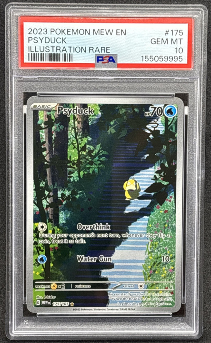 2023 Pokemon Mew EN - Psyduck - Illustration Rare - PSA 10