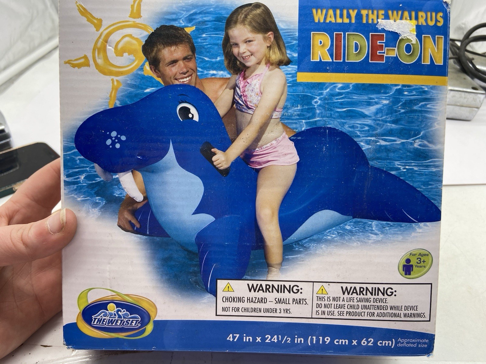 Intex Inflatable Wally The Walrus Pool Float Toy Rare Large NEW