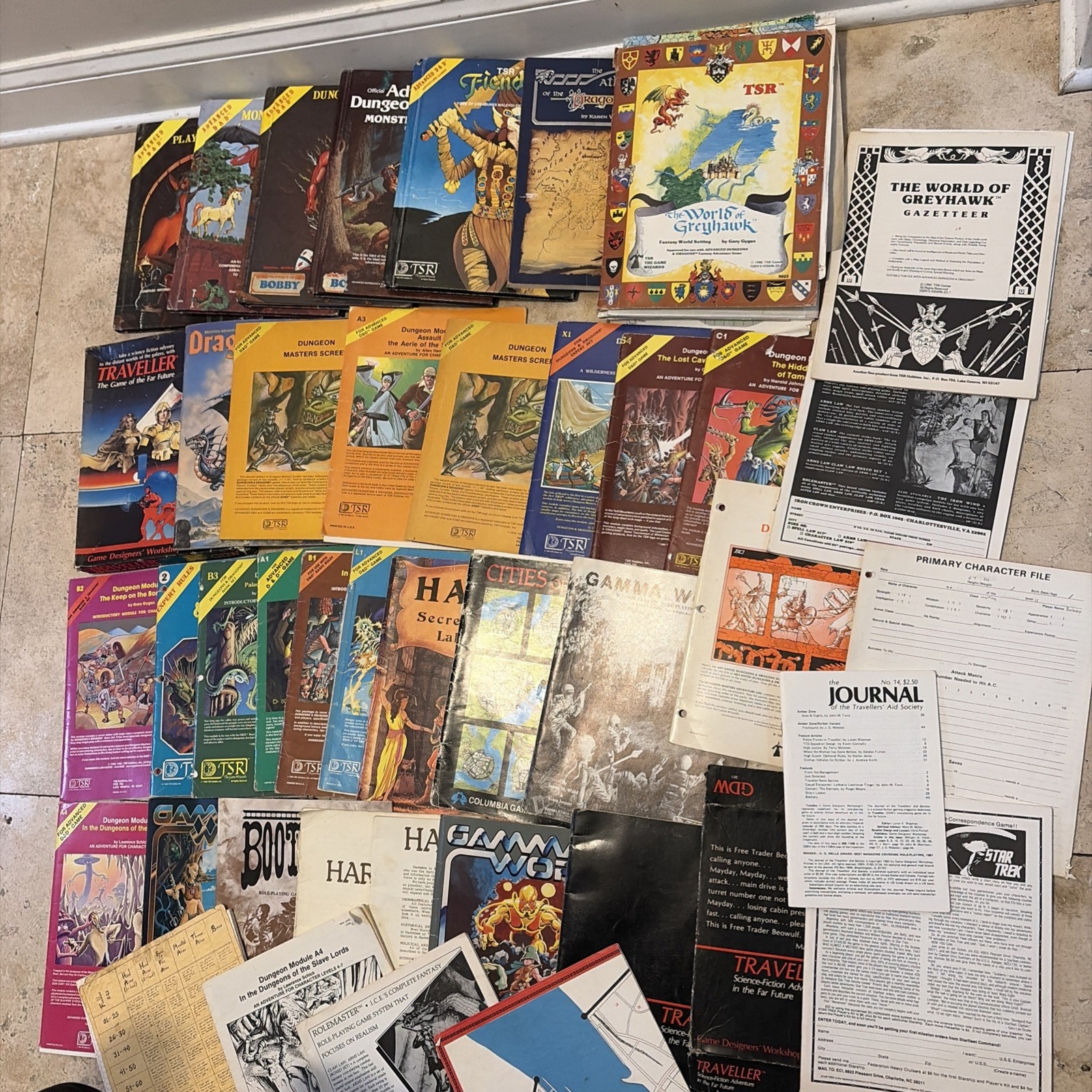 42 Vtg 70-80s D&D Dungeons & Dragons Judges Guild TSR GAMES OLD SCHOOL LOT