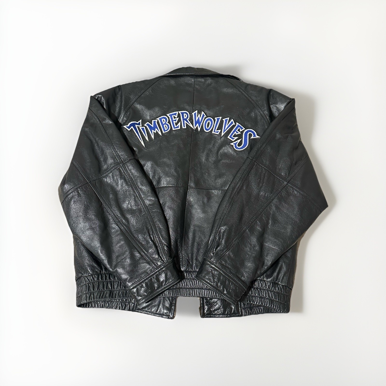 Minnesota Timberwolves Vintage Wilson’s Leather Jacket Size XL NBA