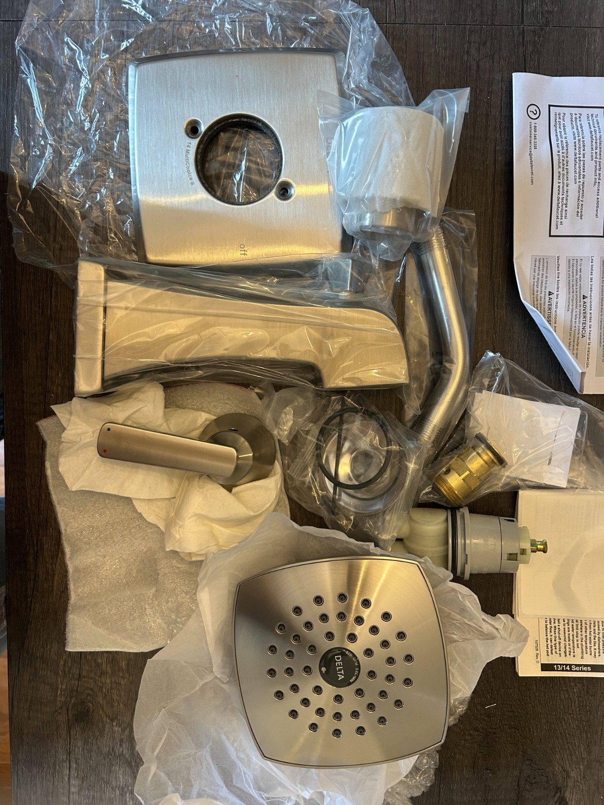Delta T14464-SS Ashlyn Monitor 14 Tub Shower Faucet Trim Kit Stainless Open Box