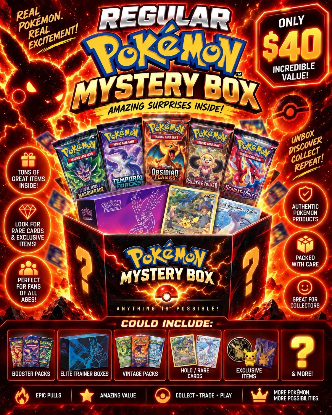 HYPE POKÉMON MYSTERY BOX – ONLY $40