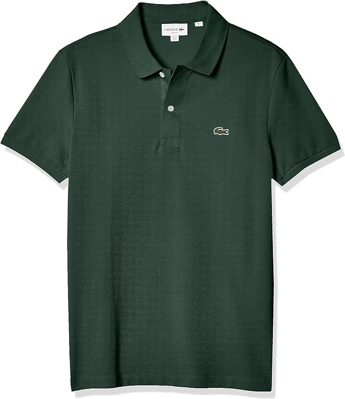 Lacoste Men\'s Short Sleeve Classic Pique Polo Shirt, Sinople, Small